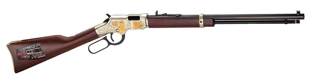 Rifles Long Guns Henry Repeating Arms 16 LR/21 Short 22LR HENRY H004FM     GOLDEN BOY FIREMAN 22LR • Model: 16 LR/21 Short